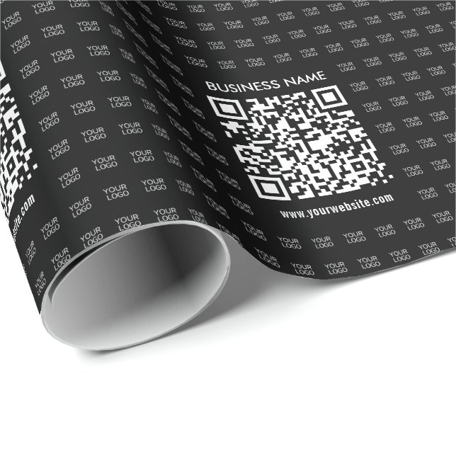 Papel De Regalo Crear instantáneamente código QR escaneable y patr (Esquina del rollo)