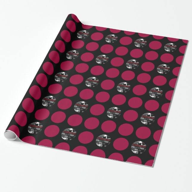 Papel De Regalo Crear su propia ronda de Personalizados (Desenrollado)