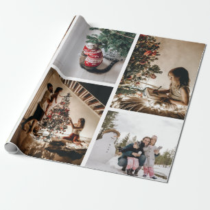Papel De Regalo Crear su propio Collage de Navidades fotográficos 
