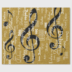 Papel De Regalo crear su propio patrón de nombre . musical purpuri