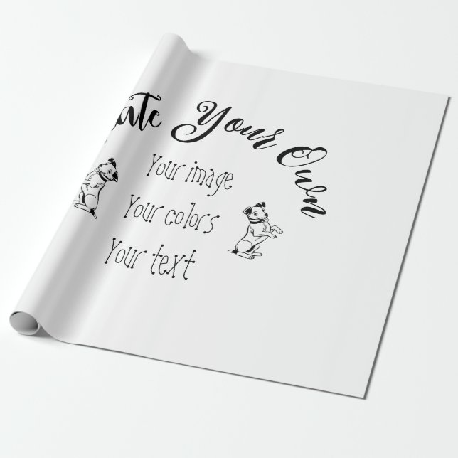 Papel De Regalo Crear su propio personal (Desenrollado)