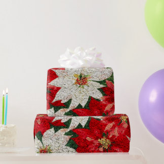 Papel De Regalo Crear sus propias flores de Poinsettia Purpurina