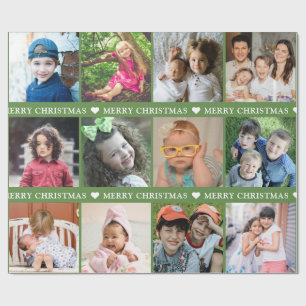 Papel De Regalo Crear sus propios 12 Navidades rojos Collage de fo