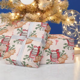 Papel De Regalo Crear sus propios Navidades trata a la crema