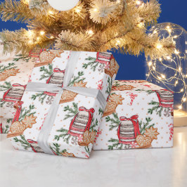 Papel De Regalo Crear sus propios Navidades trata a los blancos