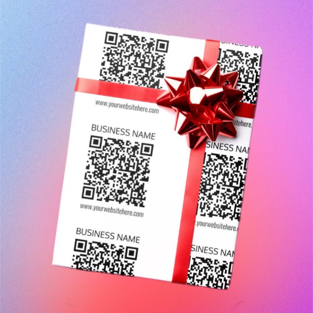 Papel De Regalo Crear un código QR para empresas texto instantáneo (Subido por el creador)