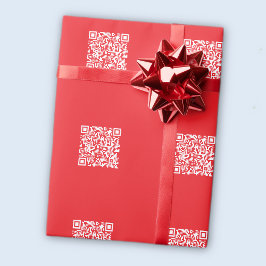 Papel De Regalo Crear un código QR rojo analizable (modificable)