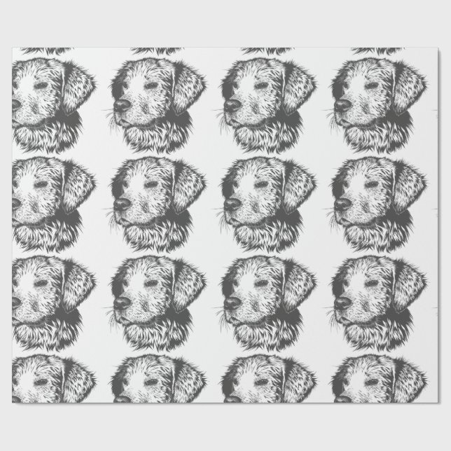 Papel De Regalo Create Your Own Pet Dog Customized (Superficie plana)