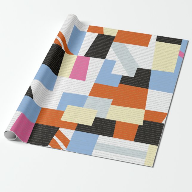 Papel De Regalo Creative geometric shapes, length pattern design (Desenrollado)