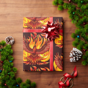 Papel De Regalo Creatura mitológica inmortal de Phoenix