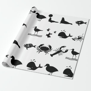 PAPEL DE REGALO CREATURAS MARINAS