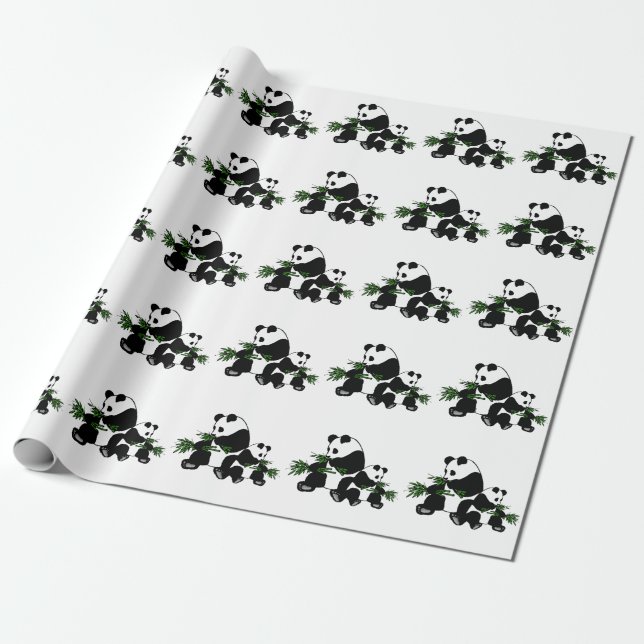 Papel De Regalo Creciendo panda (Desenrollado)