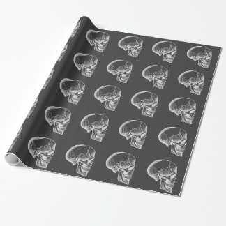 Papel De Regalo Creepe cráneo de Halloween