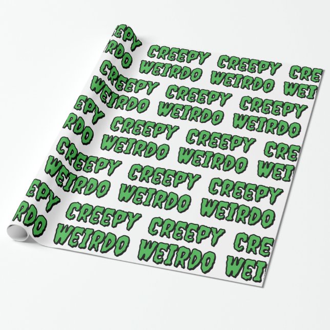 Papel De Regalo Creepy Weirdo (Desenrollado)