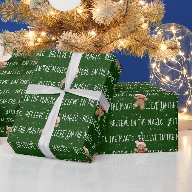 Papel De Regalo CREER EN EL texto MÁGICO (Vacaciones)