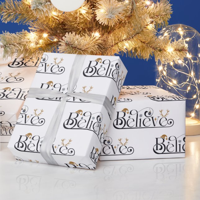 Papel De Regalo Creer en los Navidades (Vacaciones)
