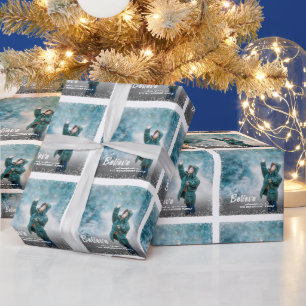 Papel De Regalo Creer y llegar a la foto de los Navidades de las e