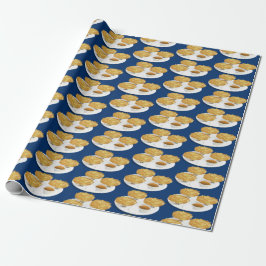 Papel De Regalo Crema agria de la compota de manzanas de los