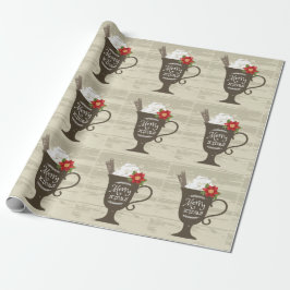 Papel De Regalo Crema de hielo feriado de navidad de Feliz Navidad