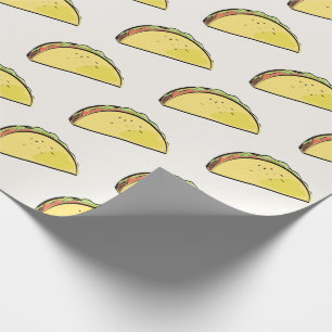 Papel De Regalo Crema del patrón de tacos