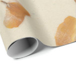 Papel De Regalo Crema floral natural Tierra Poppes Pétalos Mulberr<br><div class="desc">envoltura de moda grisácea con diseño florenceK</div>