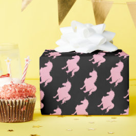Papel De Regalo Creo en el unicornio rosa invisible.