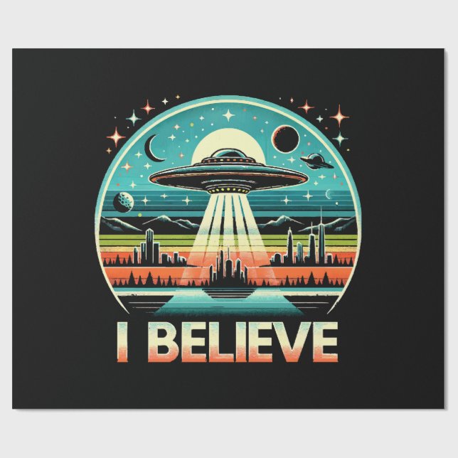 Papel De Regalo Creo - OVNI (Superficie plana)