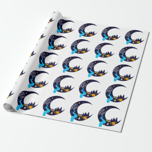 Papel De Regalo Crescent Moon Adventure Camping