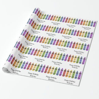 Papel De Regalo Creyones felices