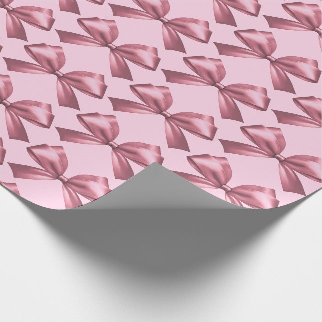 Papel De Regalo Cría estética de satén rosado (Esquina)