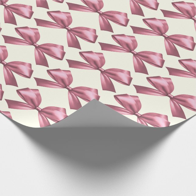 Papel De Regalo Cría estética de satén rosado (Esquina)