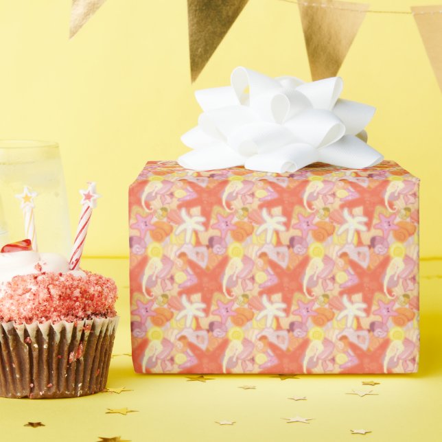 Papel De Regalo Criaturas del mar Pastel (Fiesta de cumpleaños )