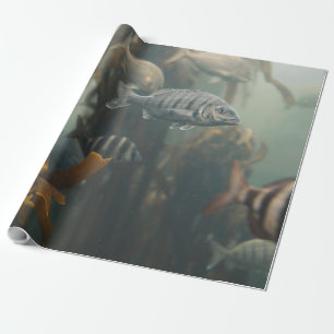 Papel De Regalo Criaturas marinas