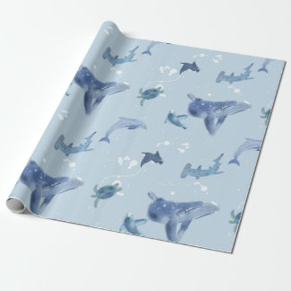 Papel De Regalo criaturas marinas del océano