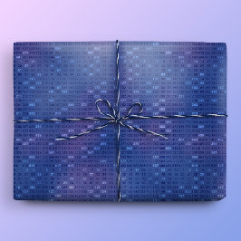 Papel De Regalo Criba de Eratóstenes Azul Oscuro