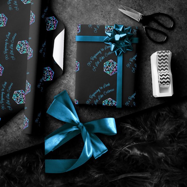 Papel De Regalo Crímenes de RPG | Jugador de rol Holo Retro Tablet (Subido por el creador)