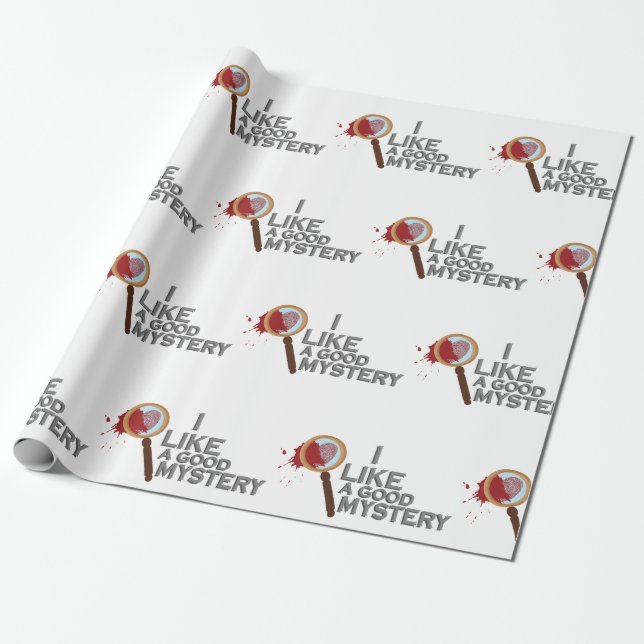 Papel De Regalo Cristal de aumento de detectives (Desenrollado)