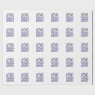 Papel De Regalo Cristal de Unicornio Sanación Regalo de Unicornio 