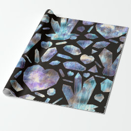 Papel De Regalo Cristales de Energía Mágica Rocas de Cristal de Ar