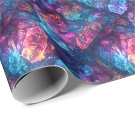 Papel De Regalo Cristales místicos brillantes de D&D Magia Fantasí
