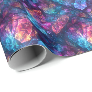 Papel De Regalo Cristales místicos brillantes de D&D Magia Fantasí