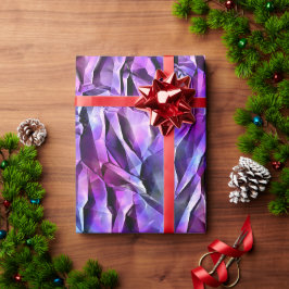 Papel De Regalo Cristales morados.