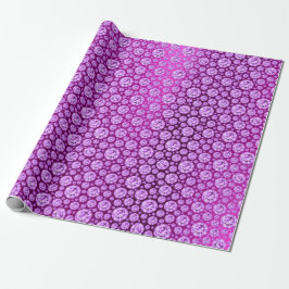 Papel De Regalo Cristales Violeta de Diamante Púrpura Púrpura Punt