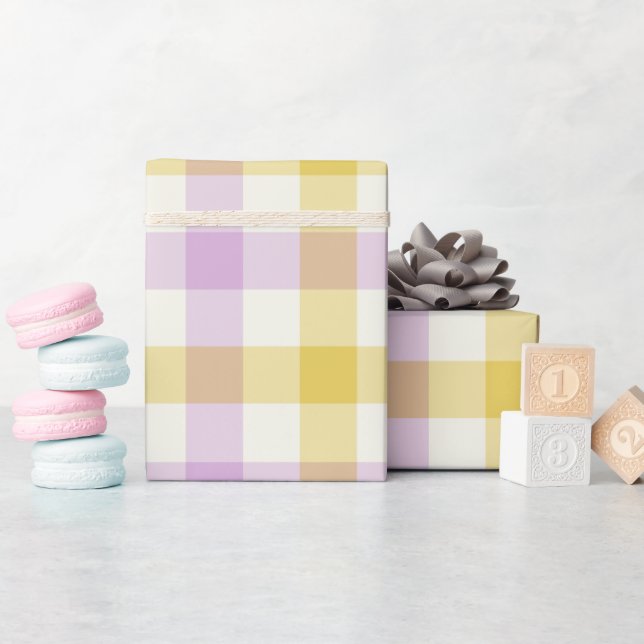 Papel de regalo - Crocus Gingham (Baby Shower)