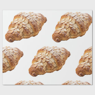 Papel De Regalo Croissant fresco de almendra, pastel francés