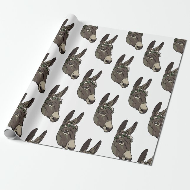 Papel De Regalo Crown Flower Jennet (Desenrollado)