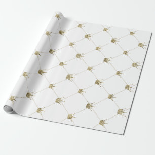 Papel De Regalo Crowne de oro   Bodas de lujo