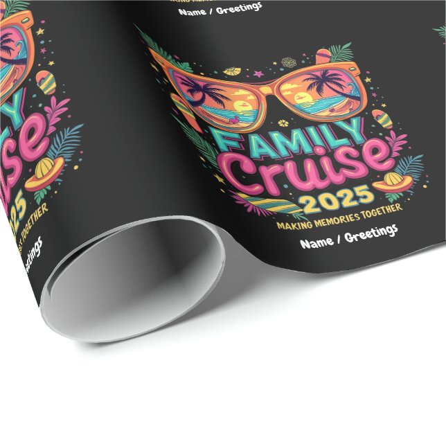 Papel De Regalo Cruceros familiares 2025 Reuniendo Recuerdos (Esquina del rollo)