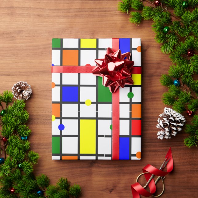 Papel De Regalo Crucigrama colorido (Regalo de vacaciones)