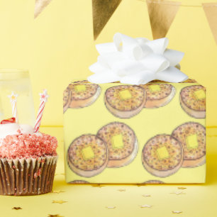 Papel De Regalo Crumpets de agua caliente Cocina británica Comida 